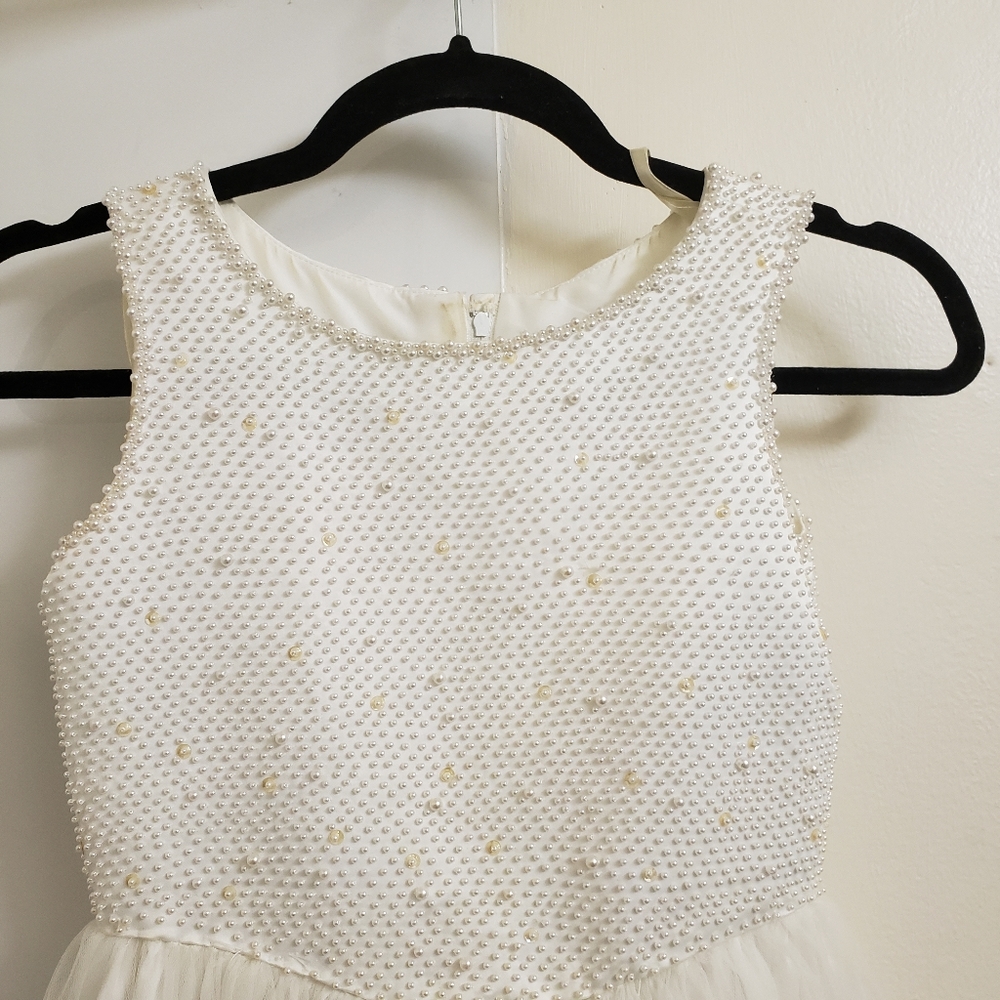 LILACS & PEARLS BEADED DRESS - Picture 5 of 16